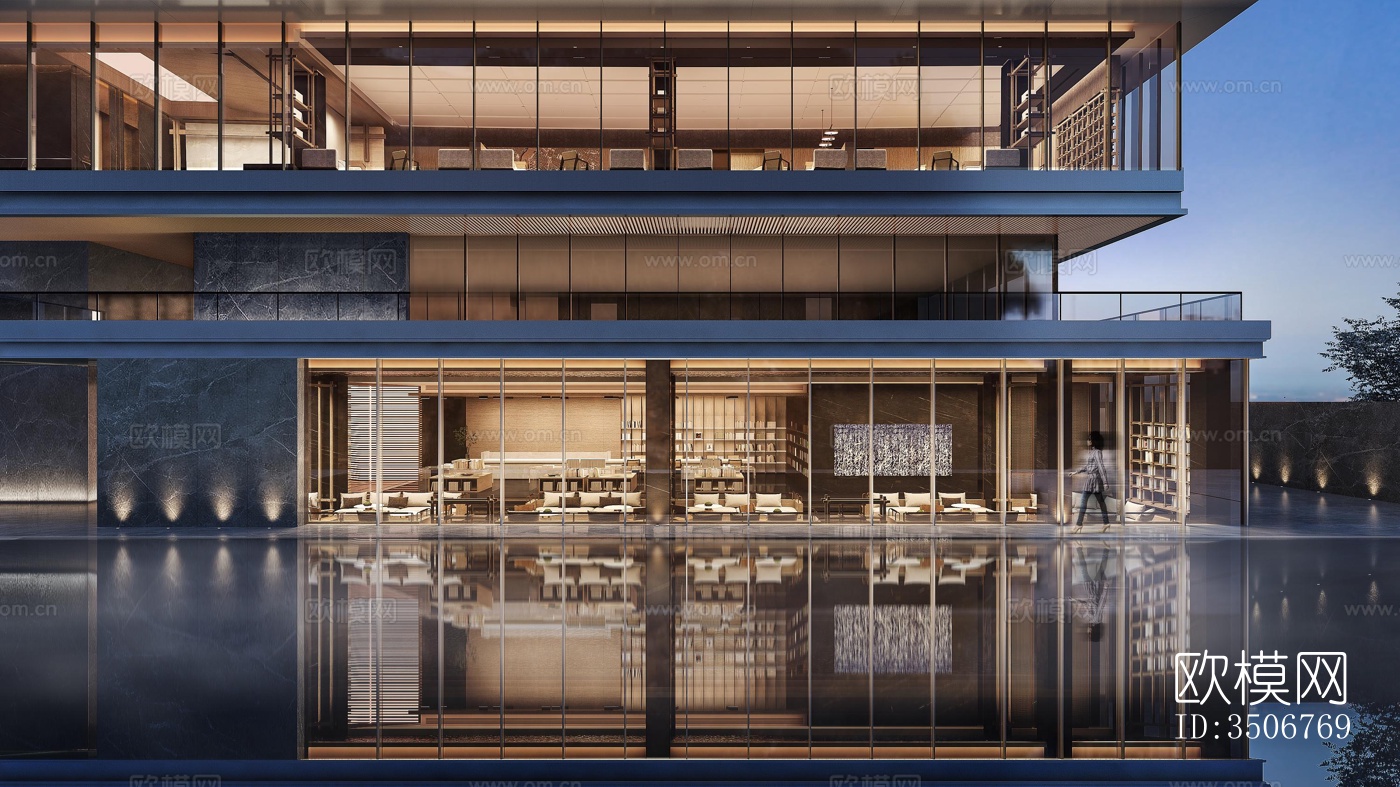 现代售楼处效果图下载（渲染图6）