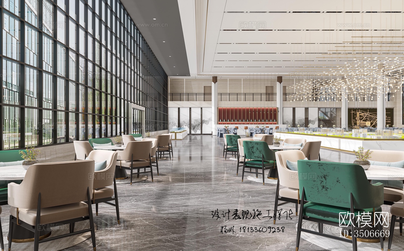 现代售楼处效果图下载（渲染图3）