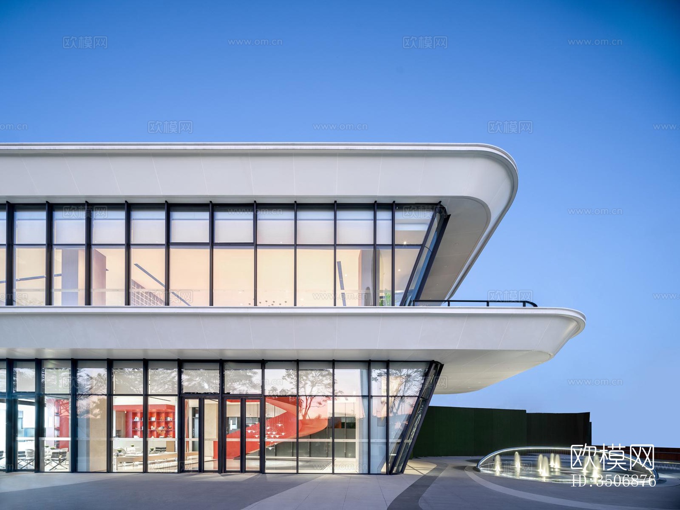 现代售楼处效果图下载（渲染图6）