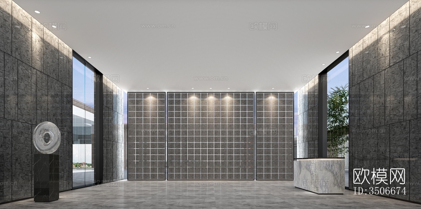 现代售楼处效果图下载（渲染图11）