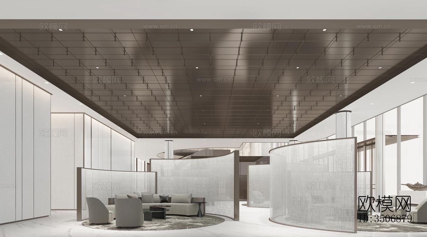 现代售楼处效果图下载（渲染图13）