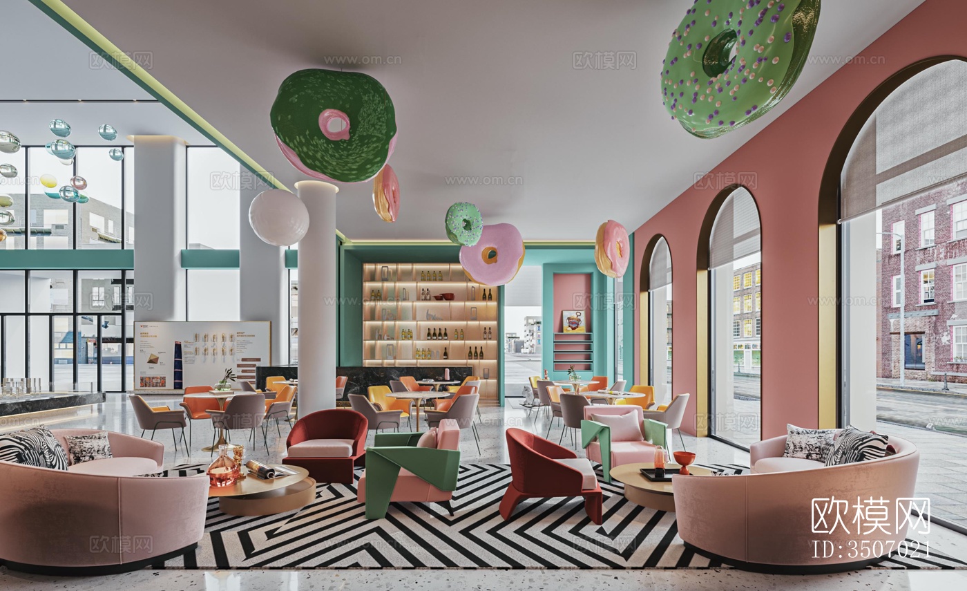 现代售楼处效果图下载（渲染图1）