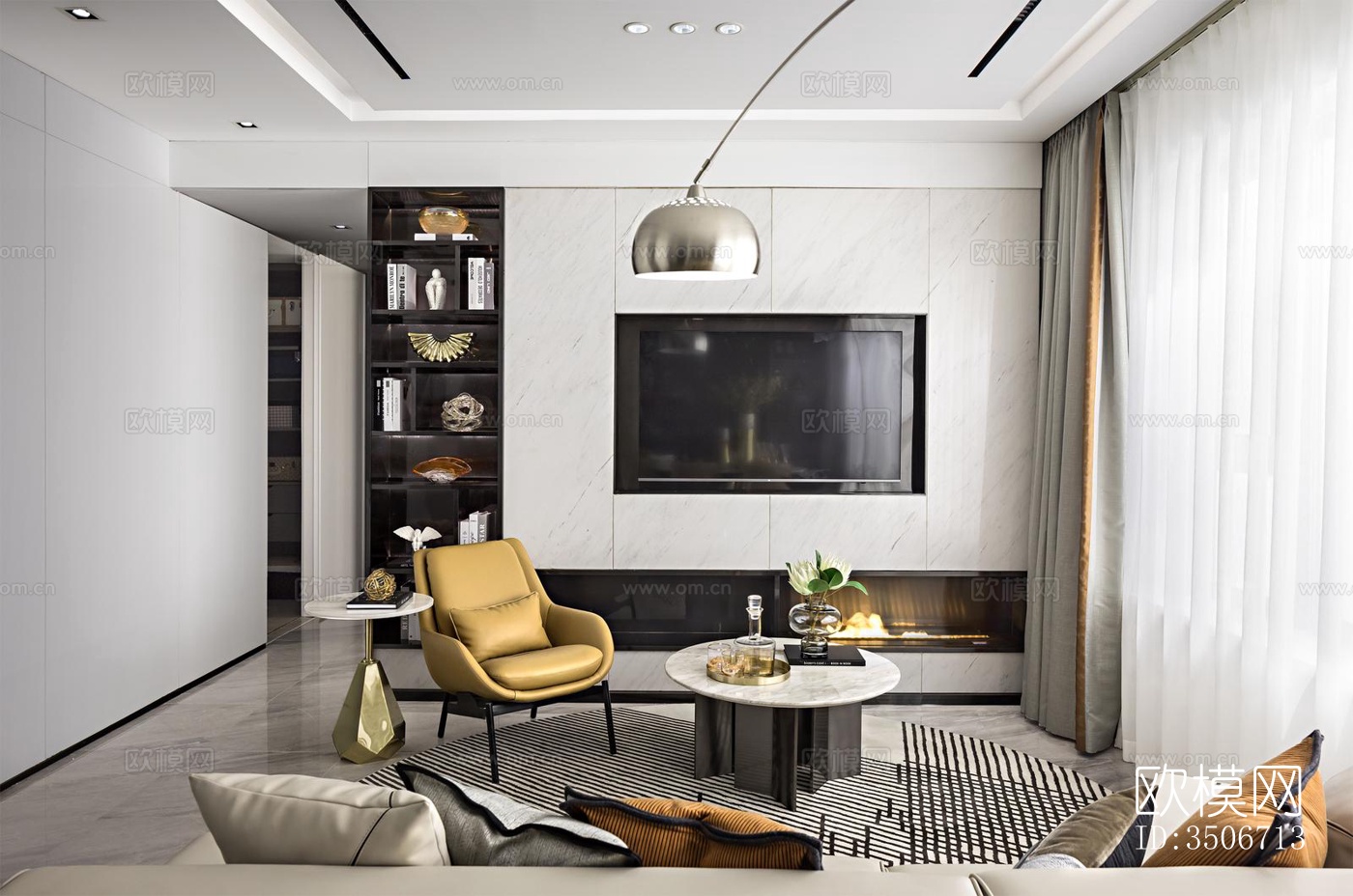 现代售楼处效果图下载（渲染图7）