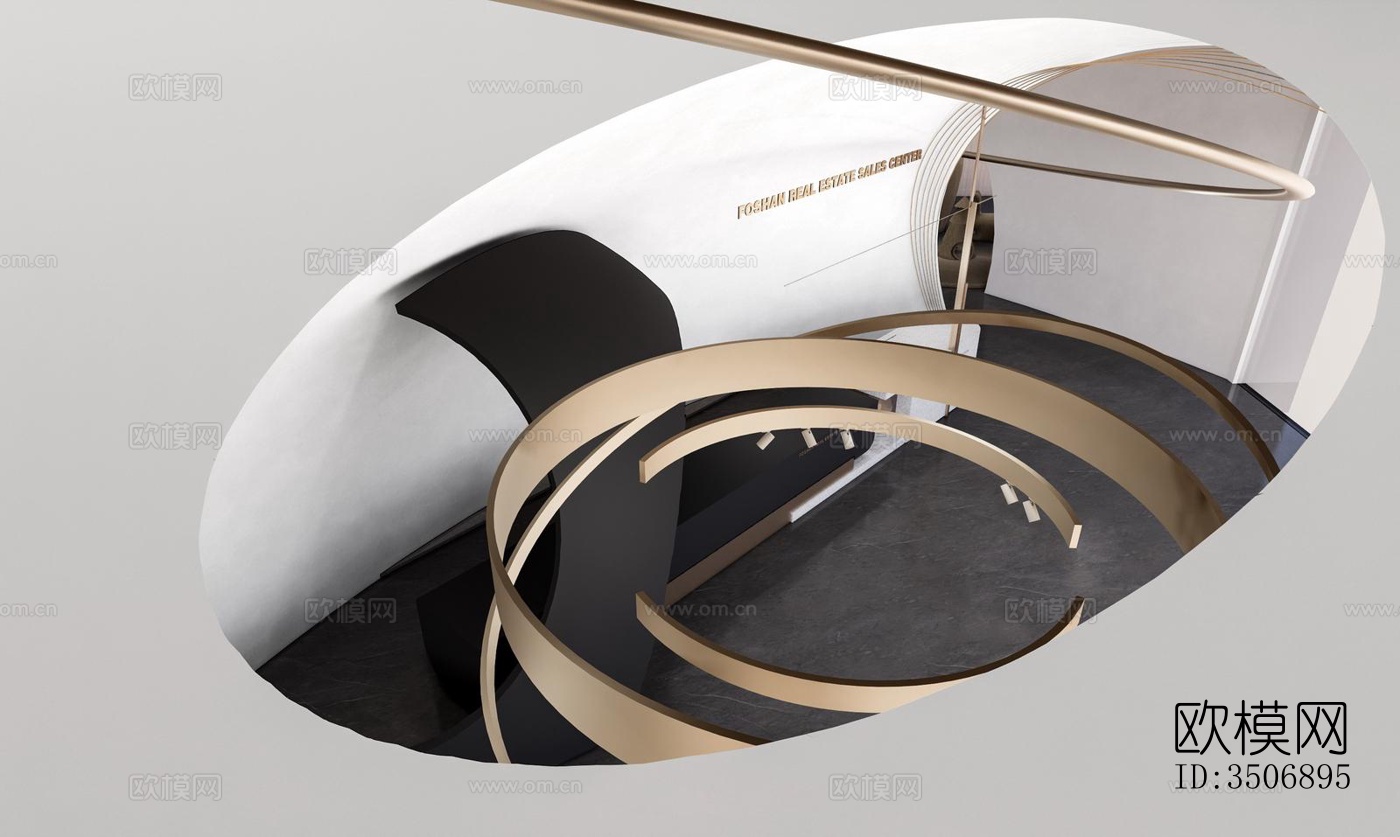 现代售楼处效果图下载（渲染图6）