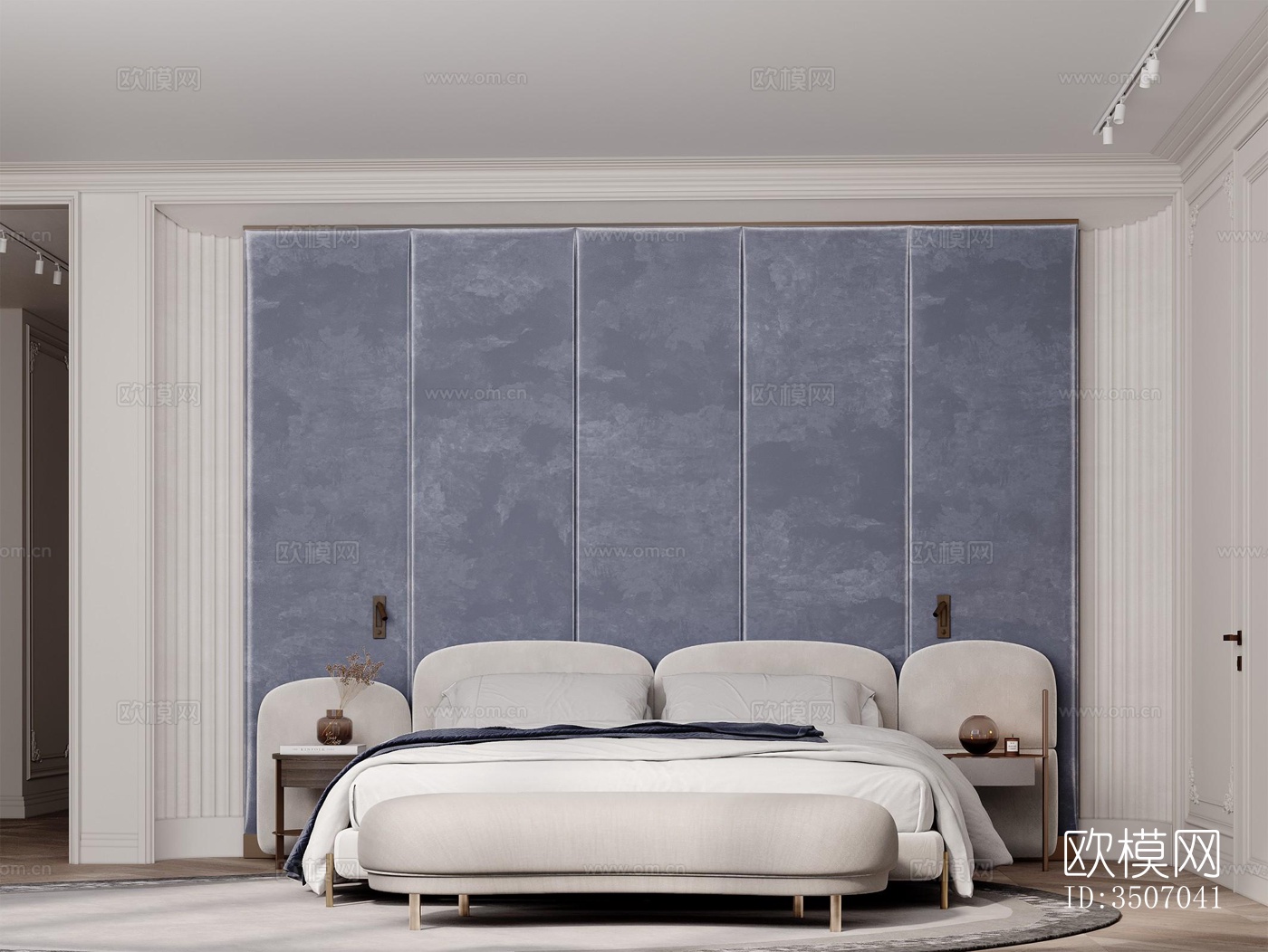 现代大平层效果图下载（渲染图10）