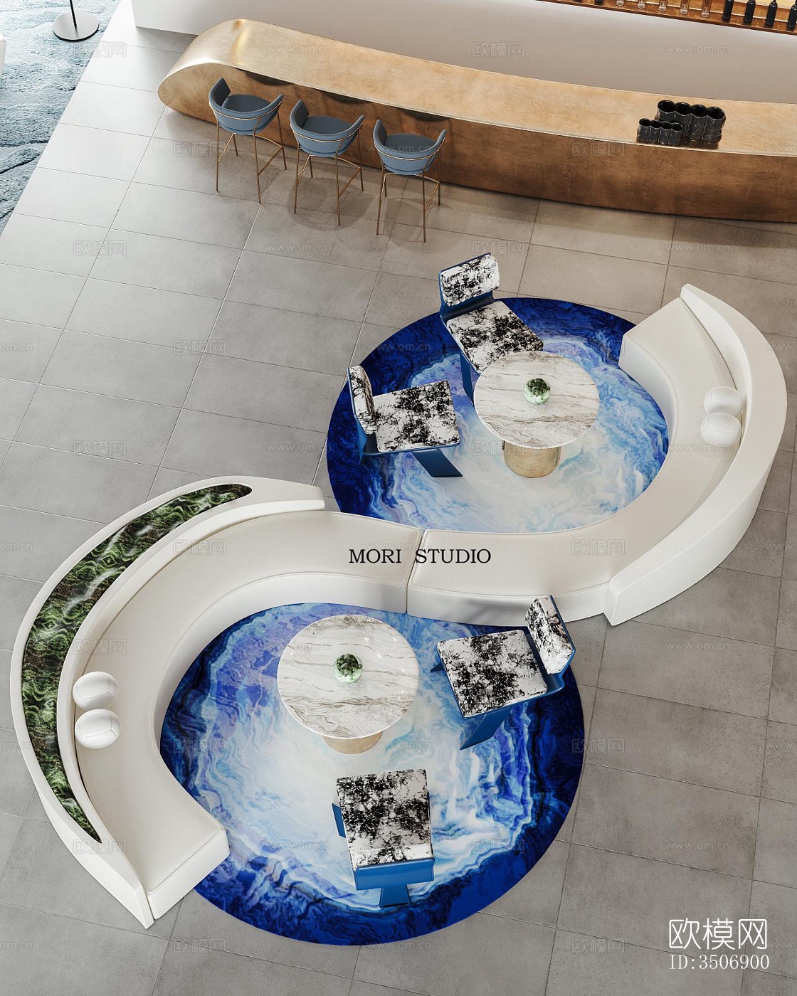 现代售楼处效果图下载（渲染图4）