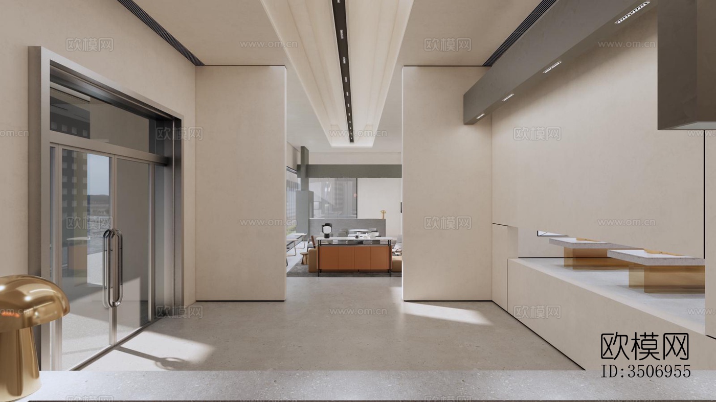 现代售楼处效果图下载（渲染图13）