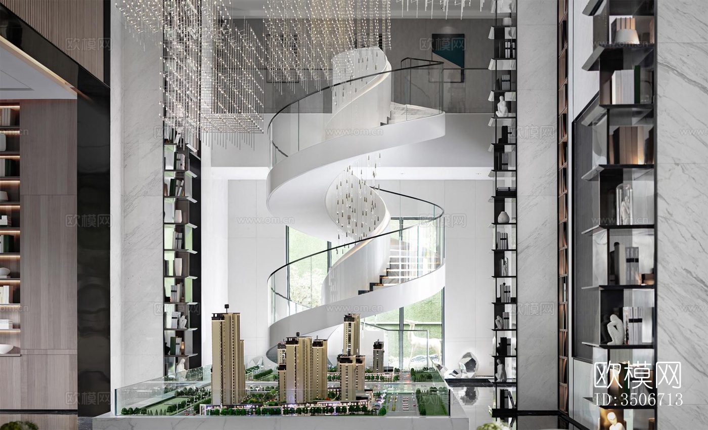 现代售楼处效果图下载（渲染图14）