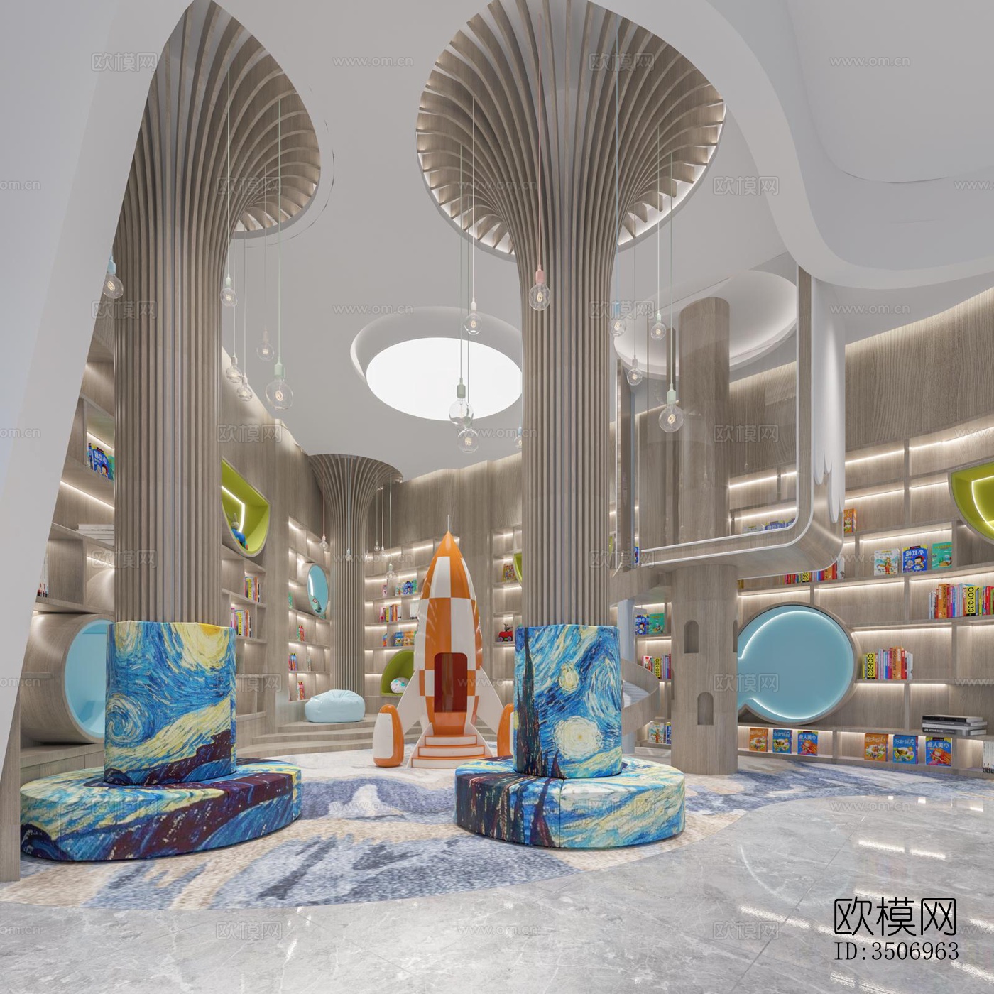 现代售楼处效果图下载（渲染图6）