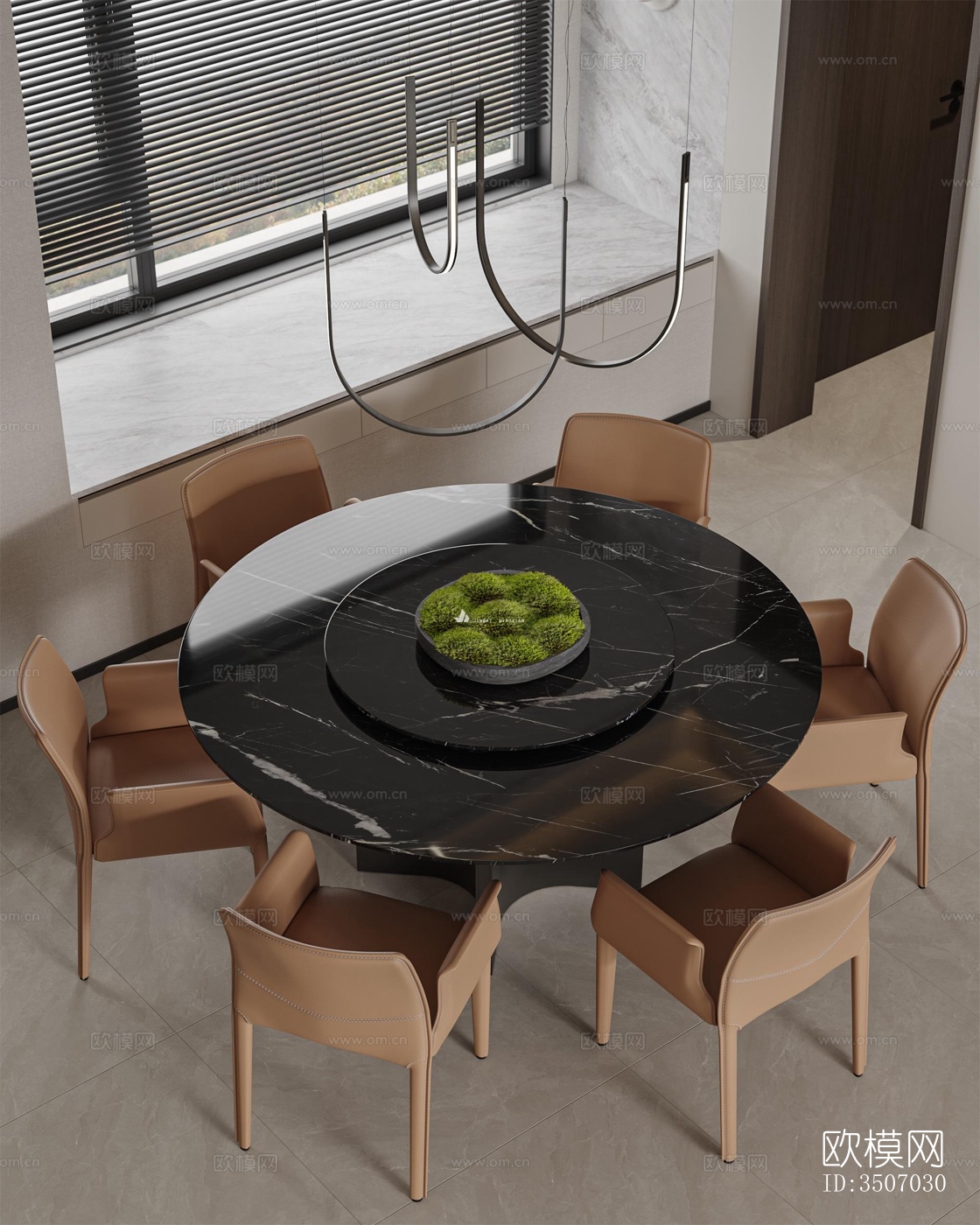 现代大平层效果图下载（渲染图16）