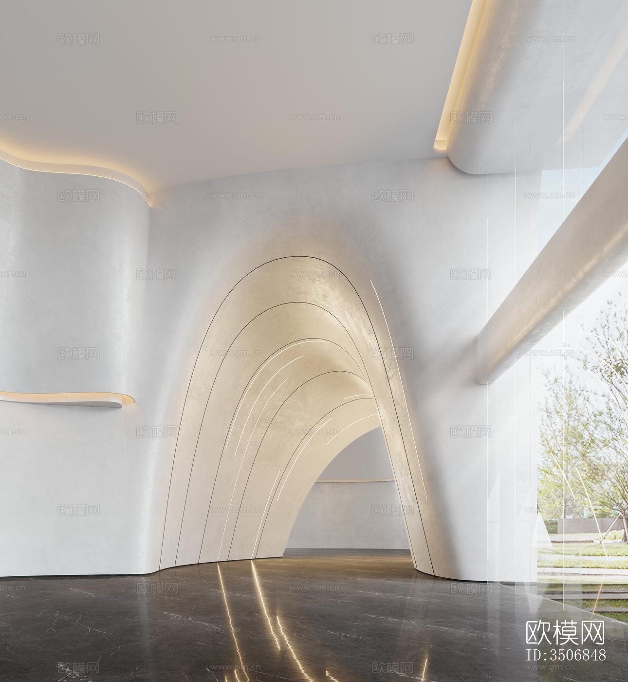 现代售楼处效果图下载（渲染图14）