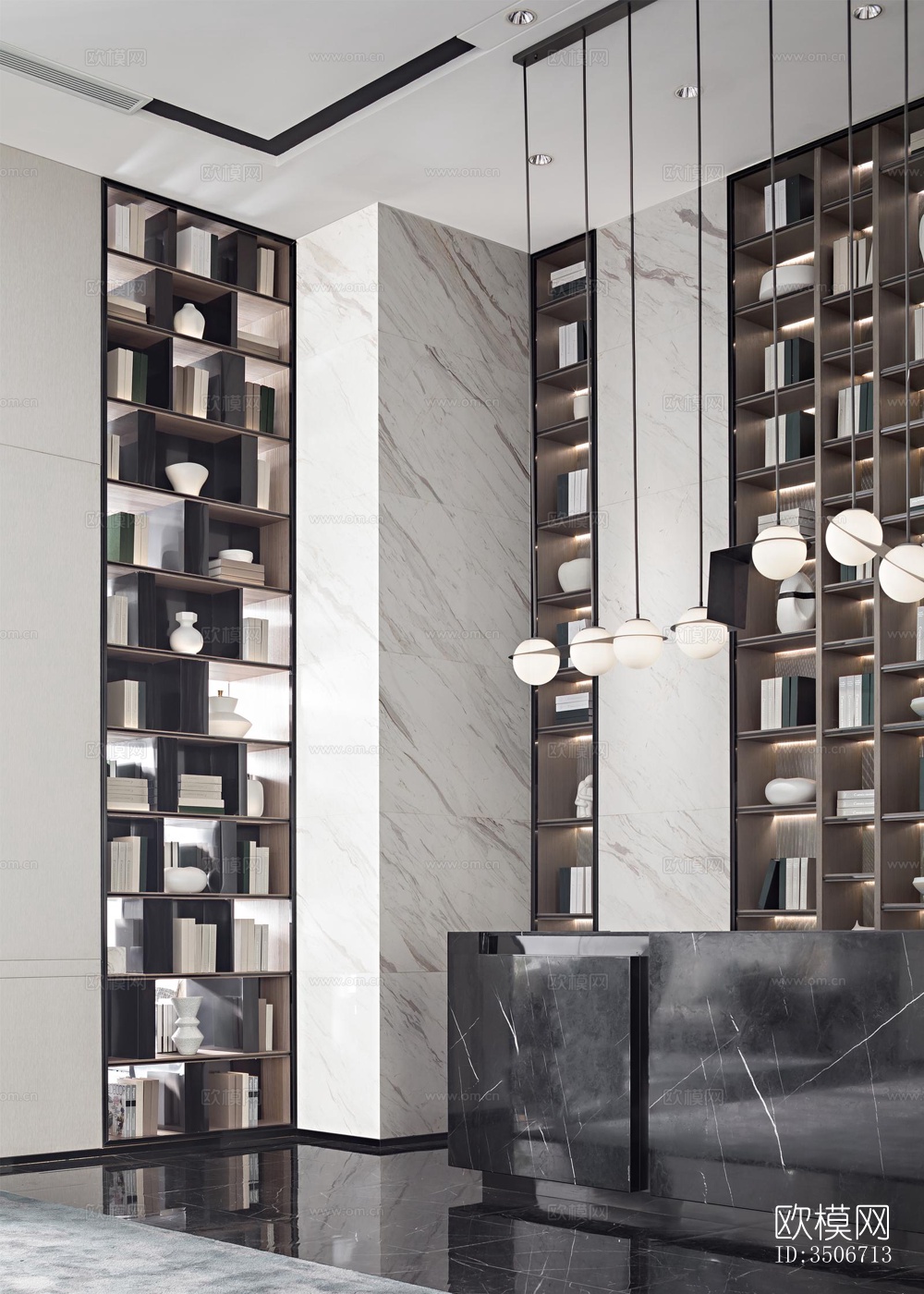 现代售楼处效果图下载（渲染图10）