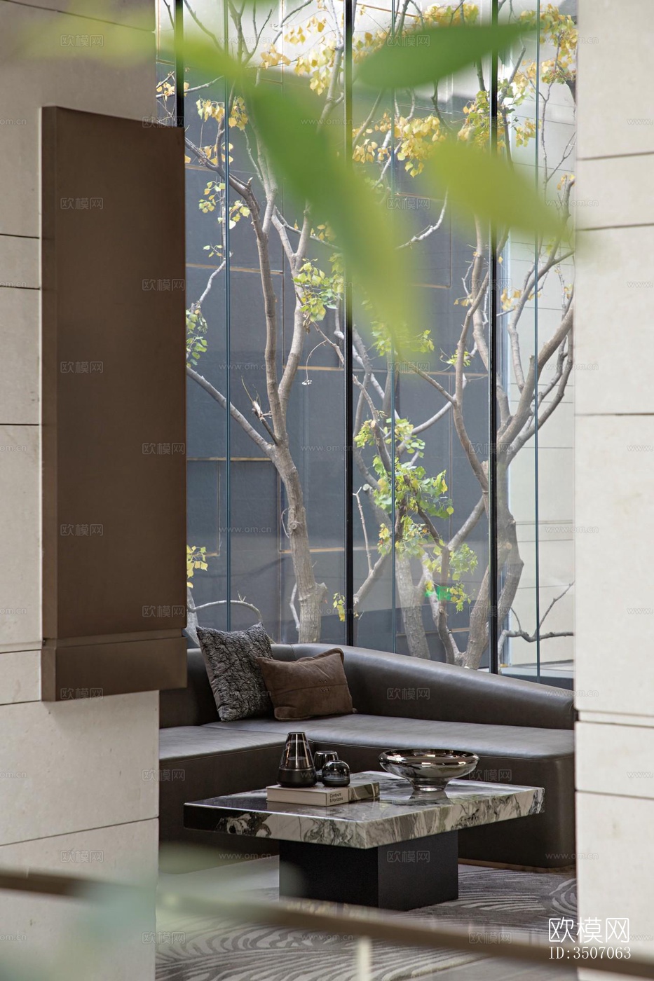 现代大平层效果图下载（渲染图10）