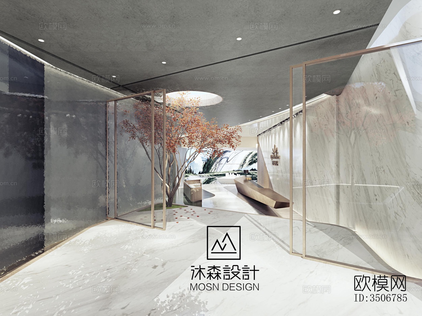 现代售楼处效果图下载（渲染图8）