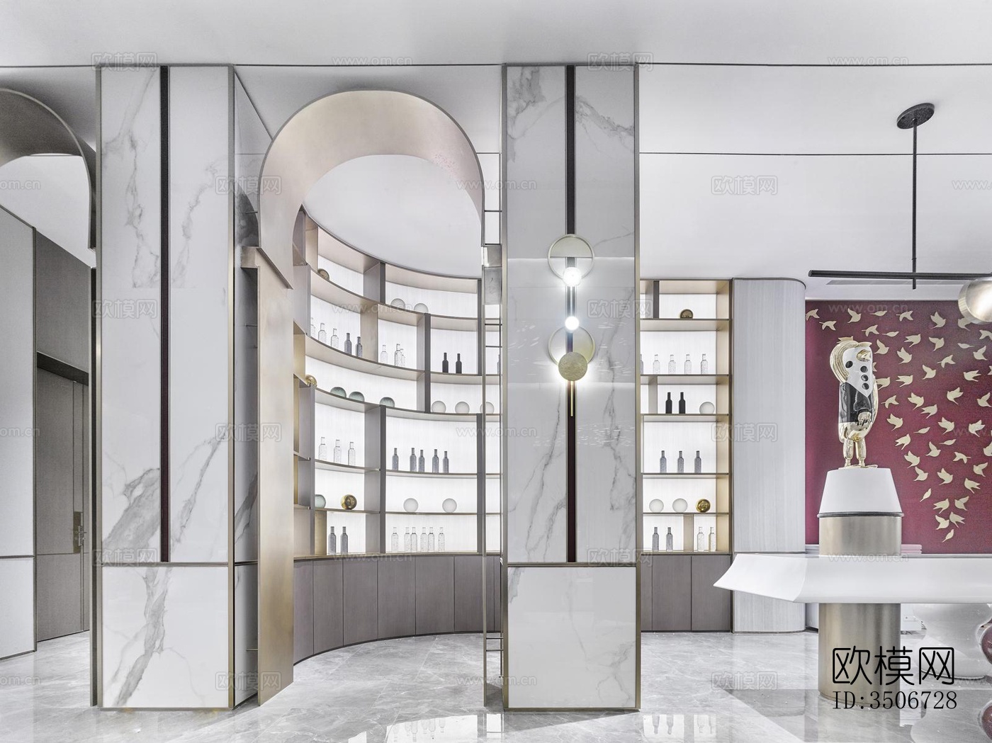 现代售楼处效果图下载（渲染图7）