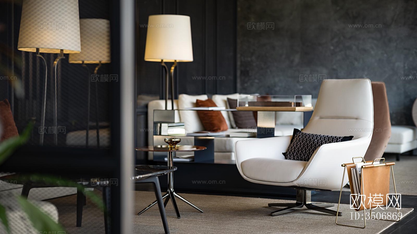 现代售楼处效果图下载（渲染图1）