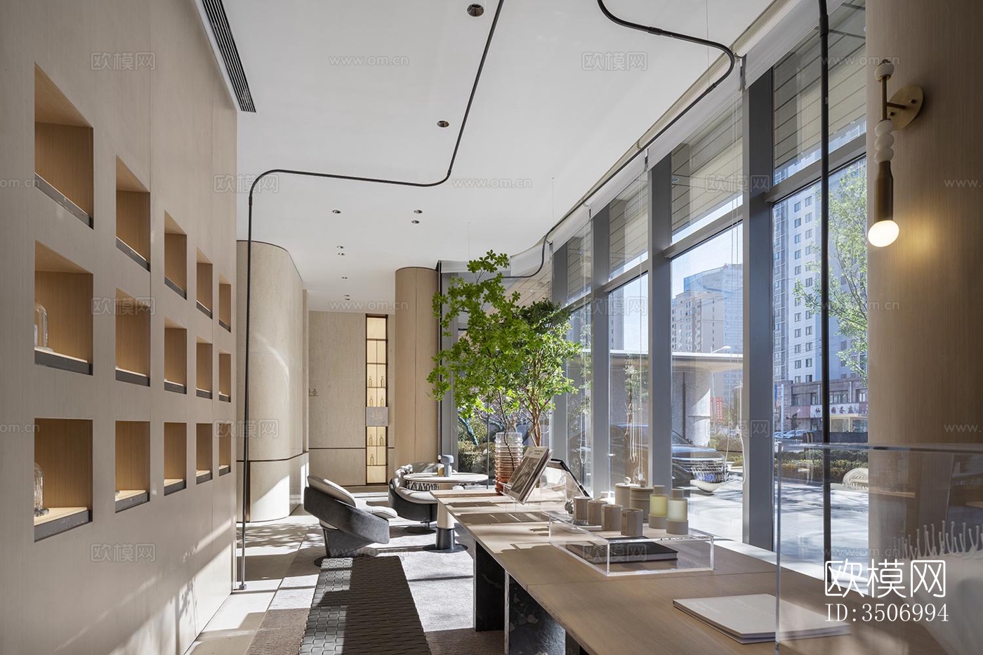 现代售楼处效果图下载（渲染图8）