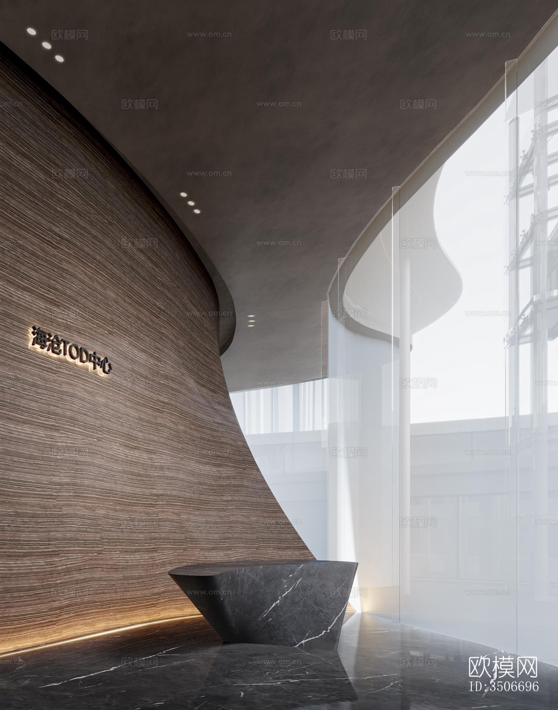 现代售楼处效果图下载（渲染图13）