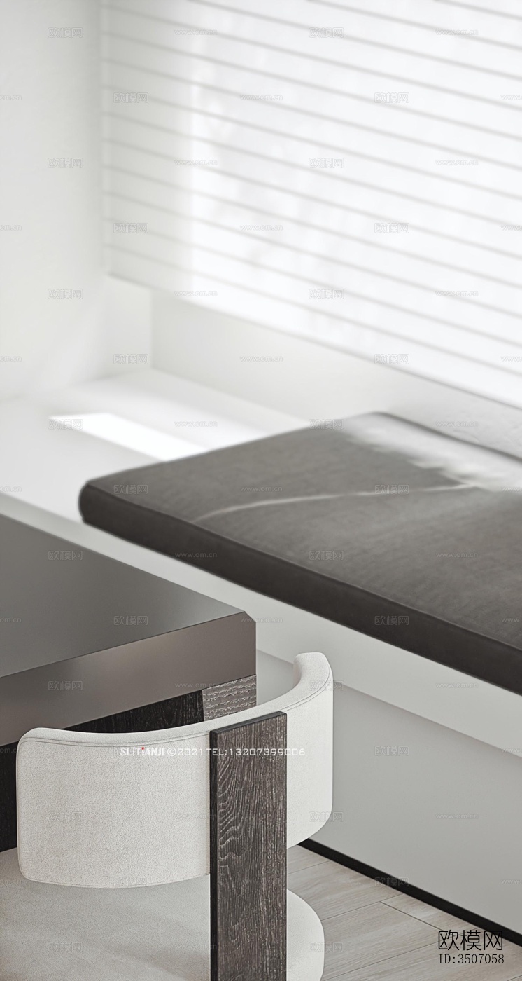 现代大平层效果图下载（渲染图18）