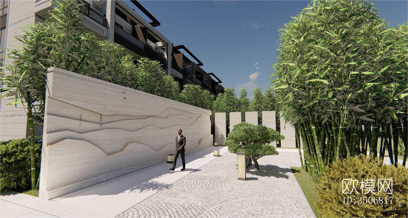 现代售楼处效果图下载（渲染图2）