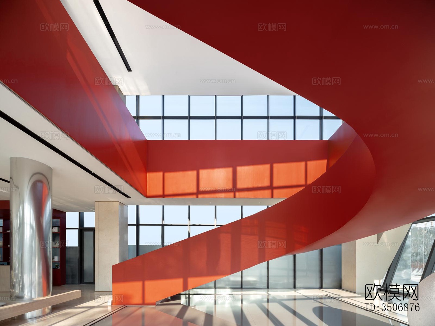 现代售楼处效果图下载（渲染图3）