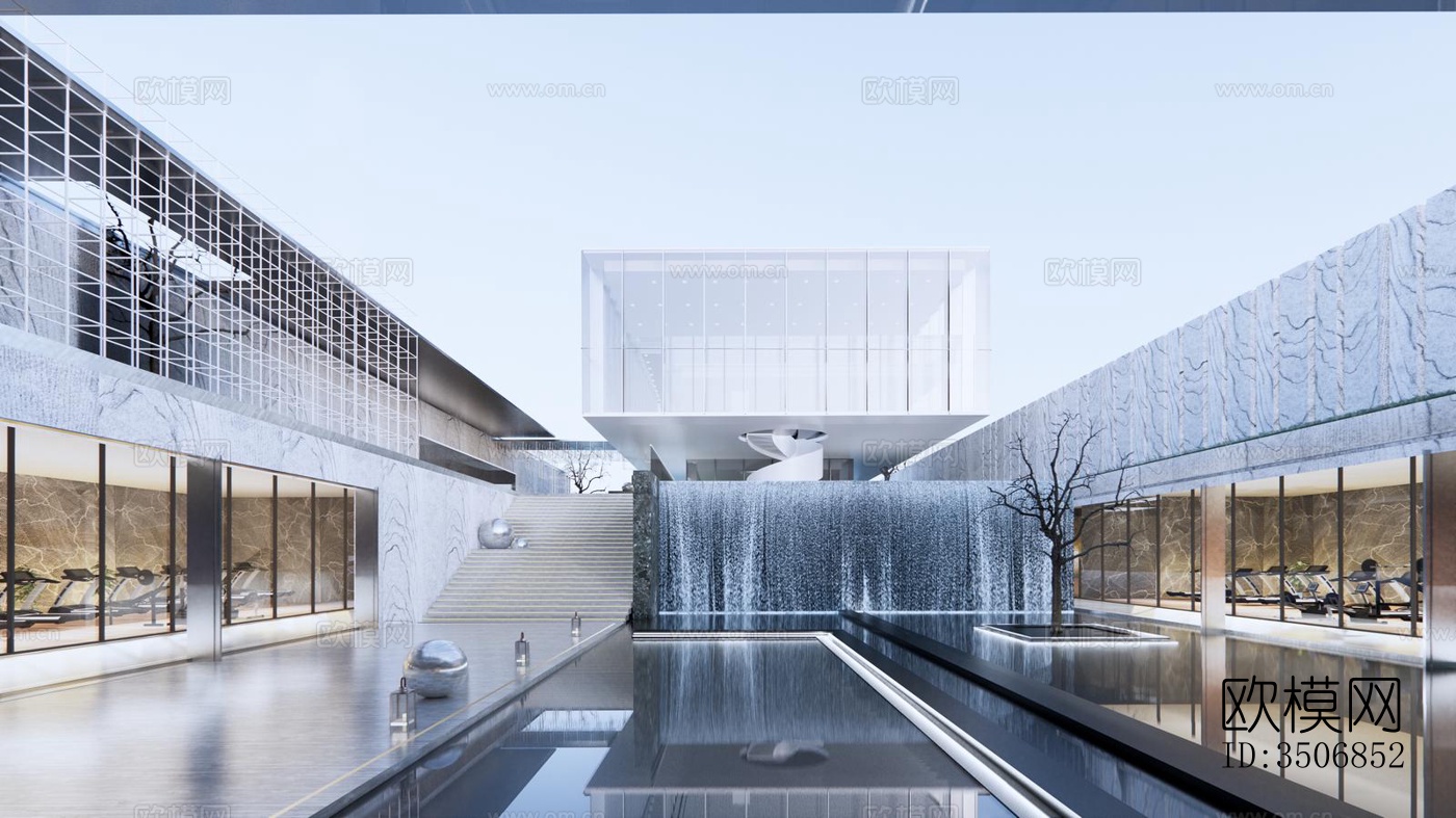 现代售楼处效果图下载（渲染图12）