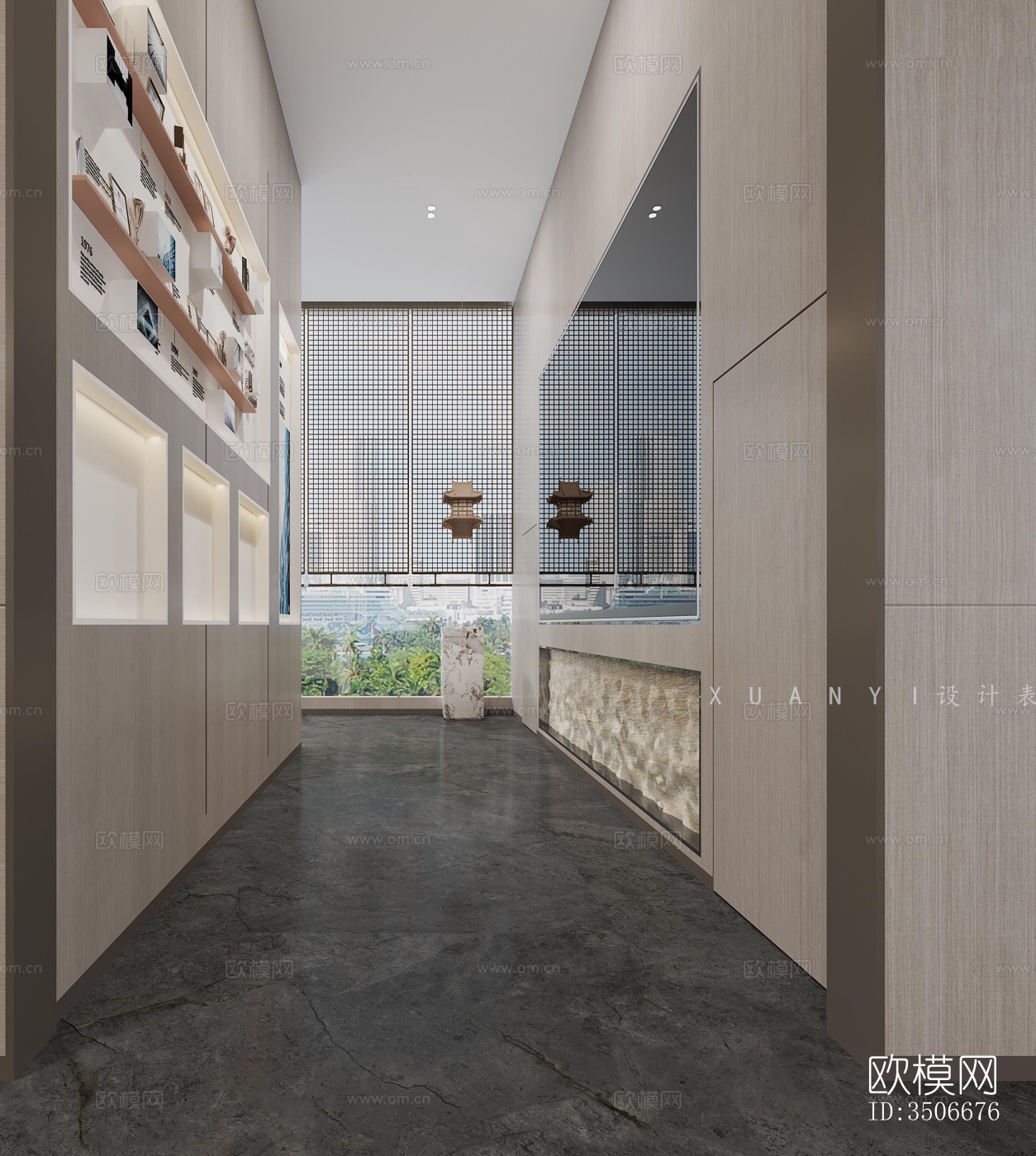 现代售楼处效果图下载（渲染图4）