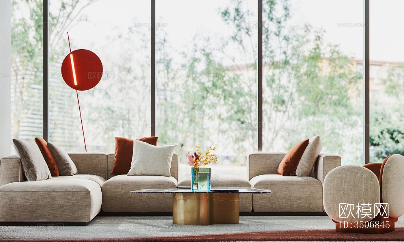 现代售楼处效果图下载（渲染图2）