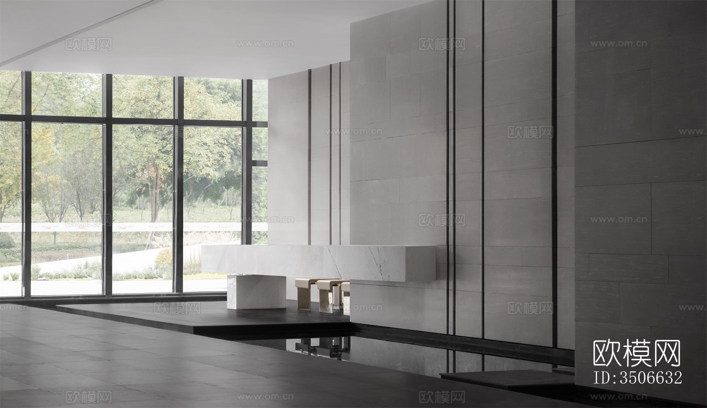 现代售楼处效果图下载（渲染图12）