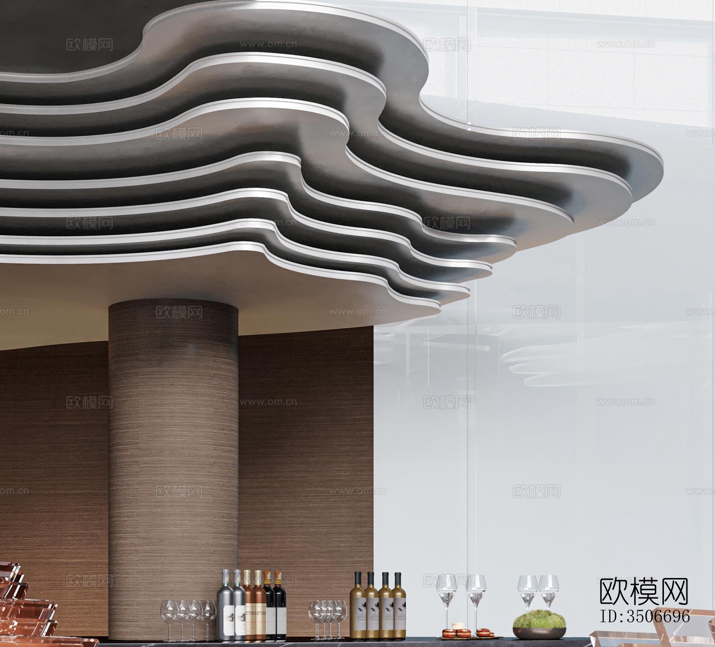 现代售楼处效果图下载（渲染图5）