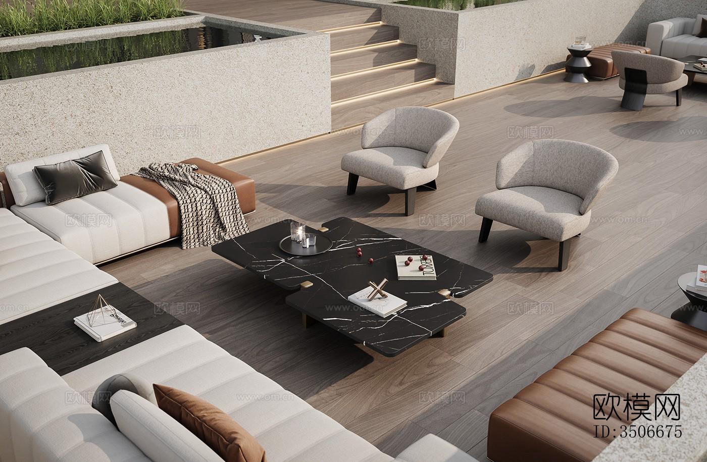 现代售楼处效果图下载（渲染图5）