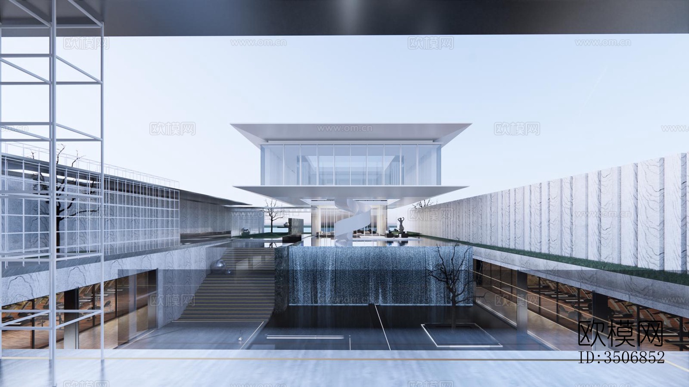 现代售楼处效果图下载（渲染图6）