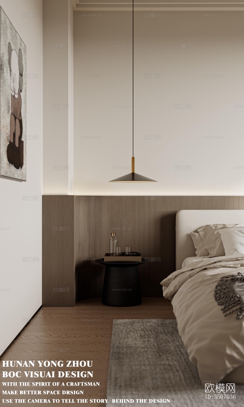 现代大平层效果图下载（渲染图9）