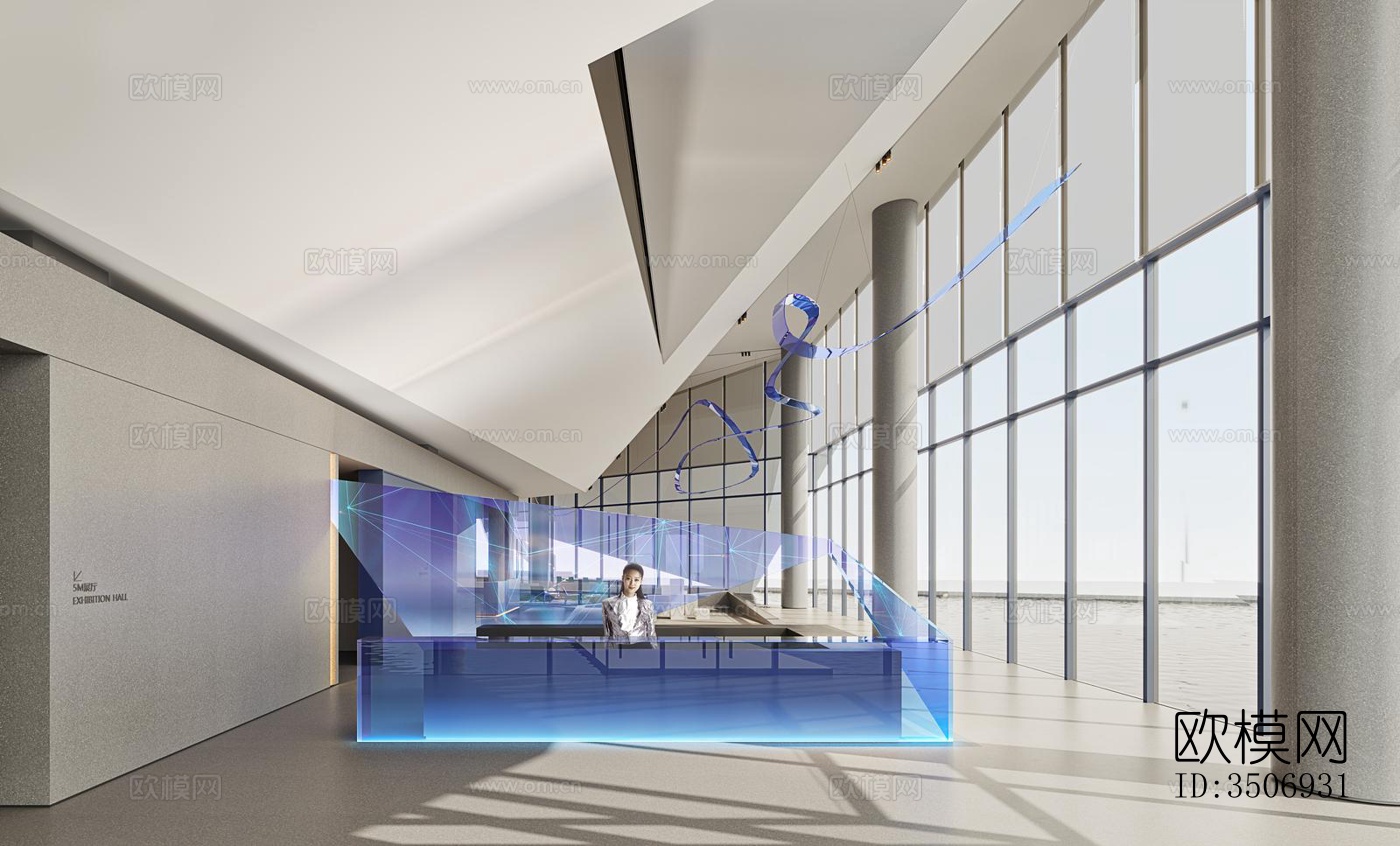 现代售楼处效果图下载（渲染图3）