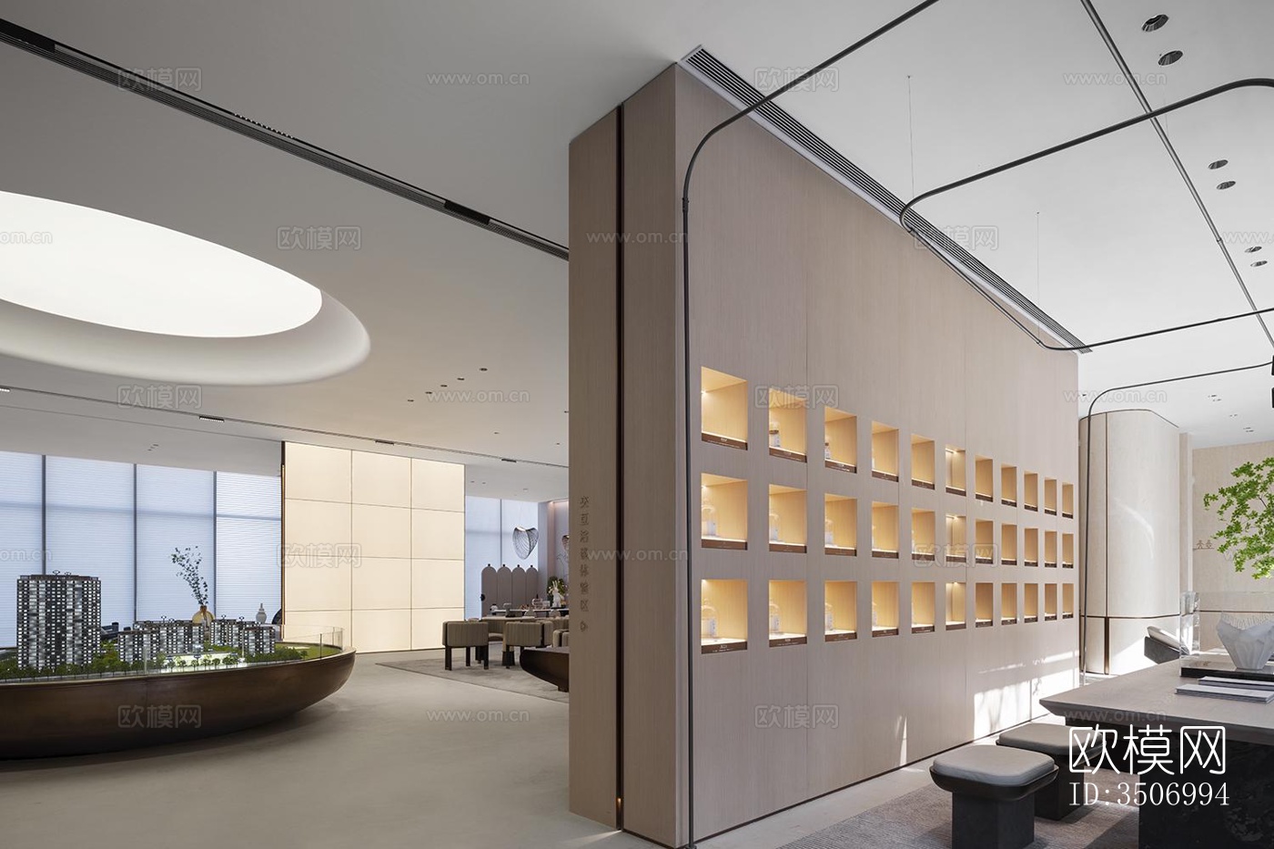 现代售楼处效果图下载（渲染图4）