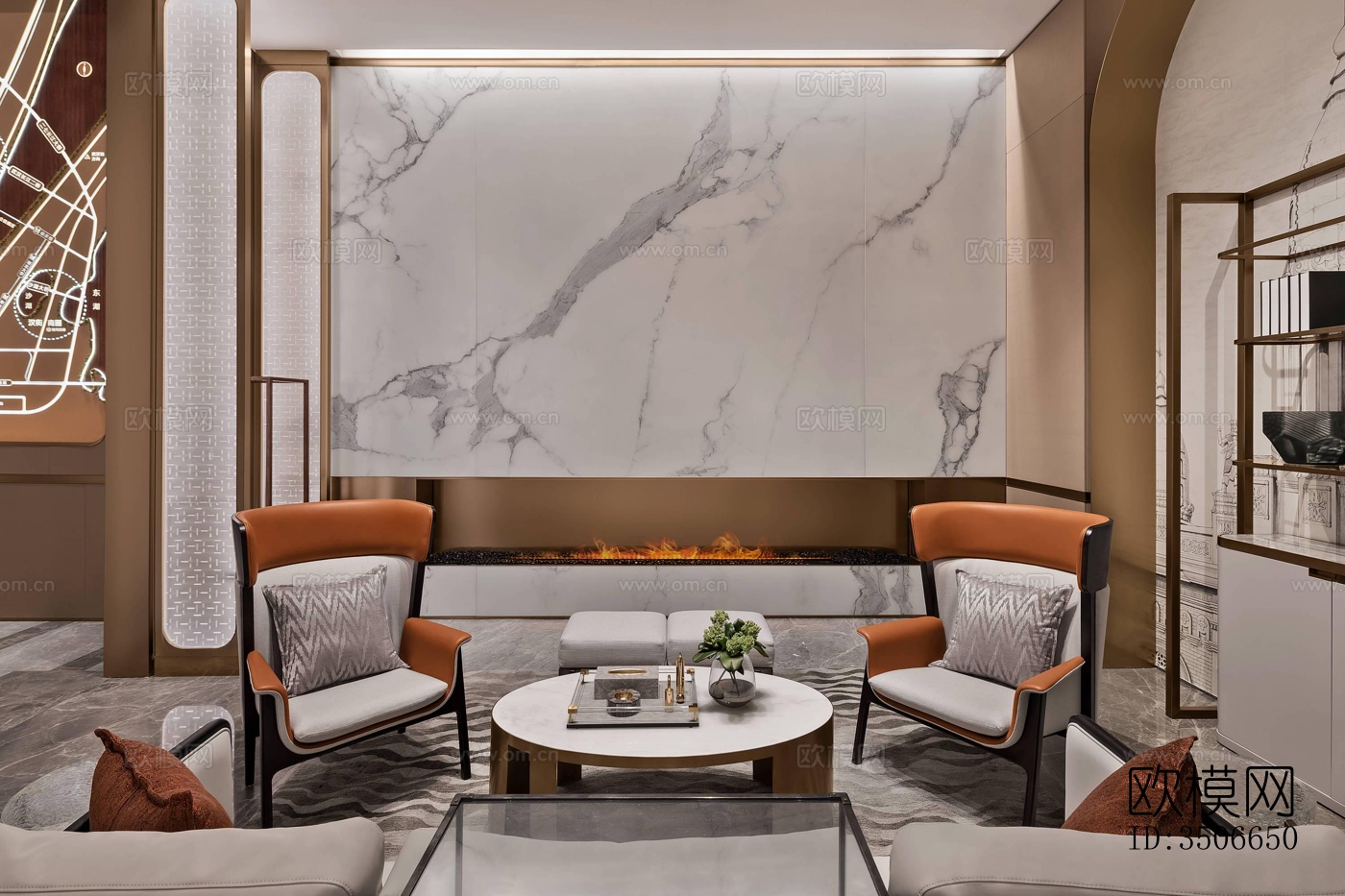 现代售楼处效果图下载（渲染图3）