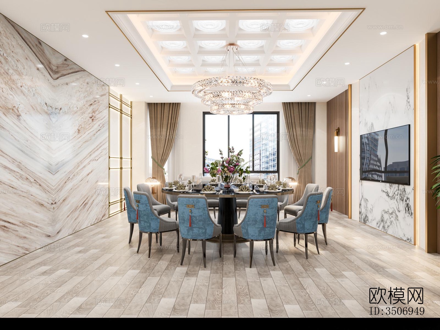 现代售楼处效果图下载（渲染图9）