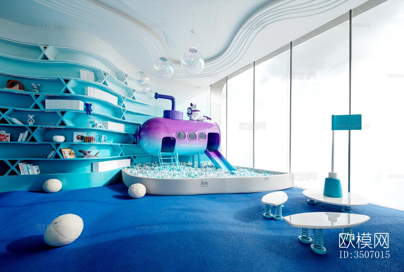 现代售楼处效果图下载（渲染图4）