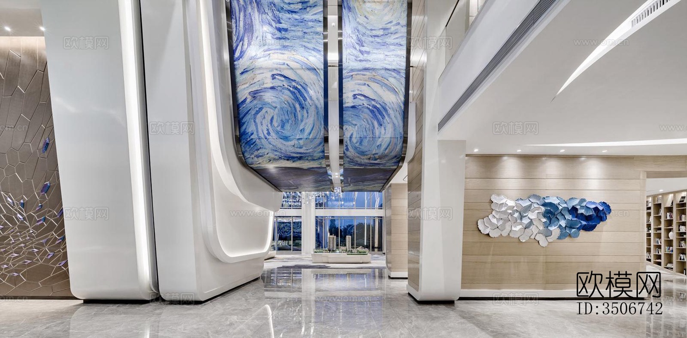 现代售楼处效果图下载（渲染图12）