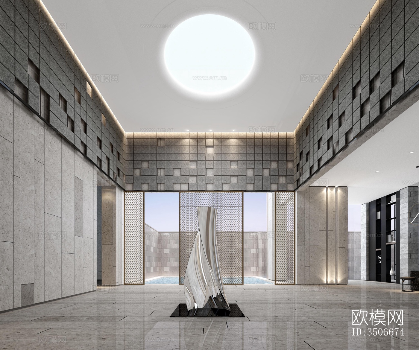 现代售楼处效果图下载（渲染图5）