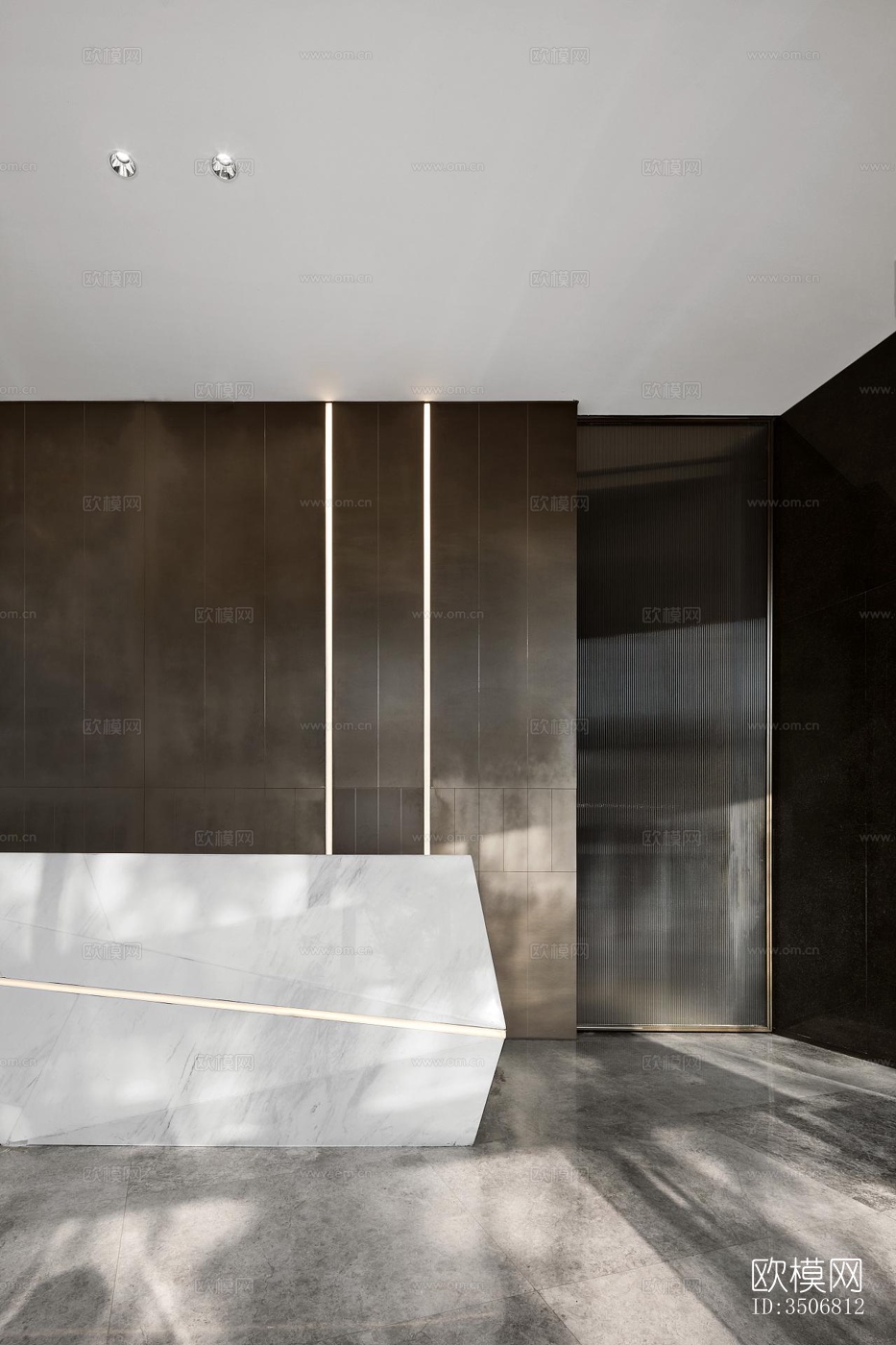 现代售楼处效果图下载（渲染图2）