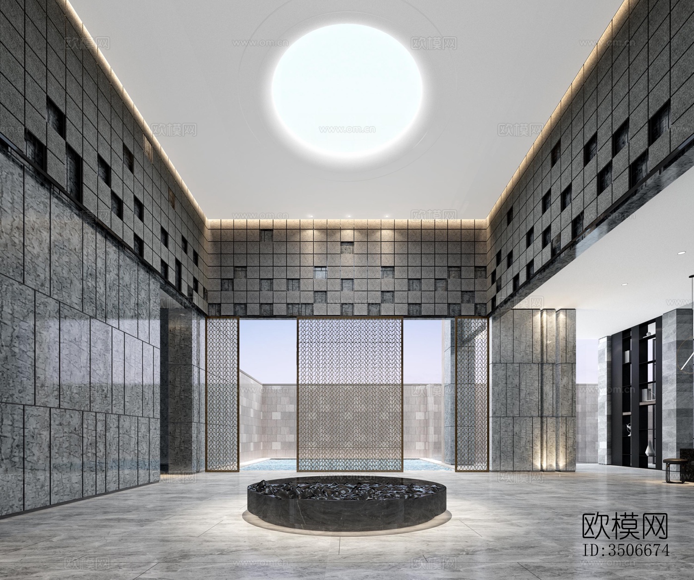 现代售楼处效果图下载（渲染图4）