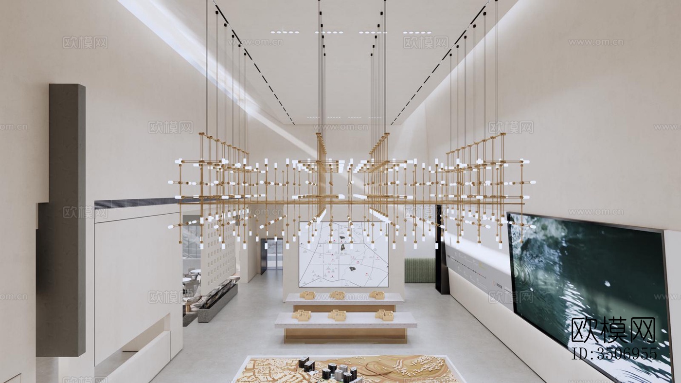 现代售楼处效果图下载（渲染图8）