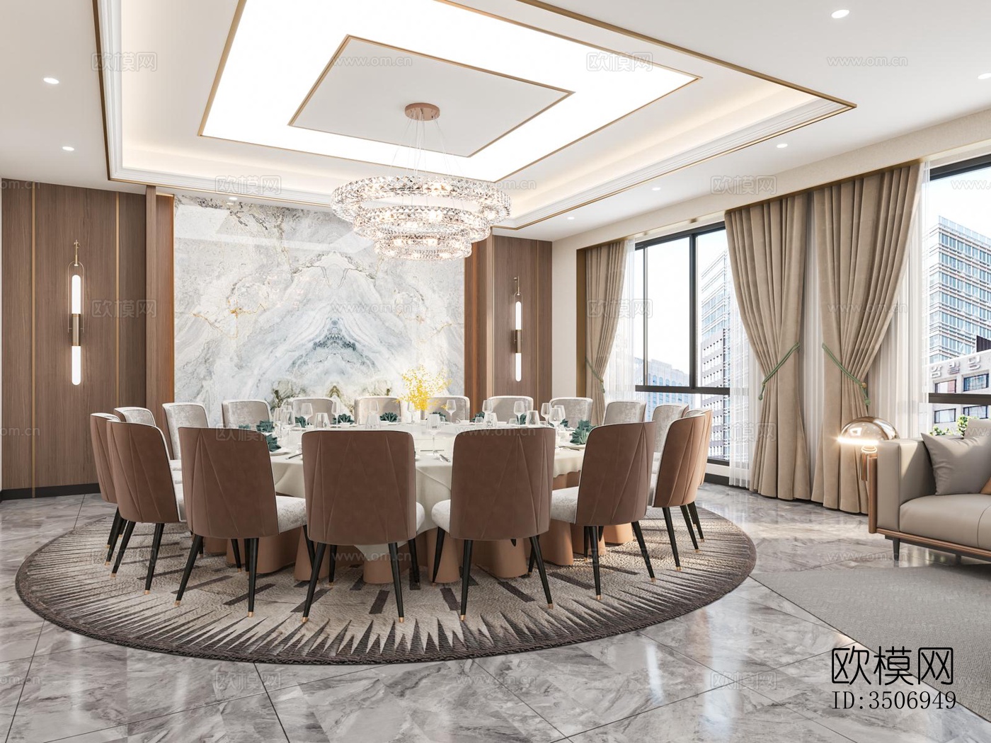 现代售楼处效果图下载（渲染图6）