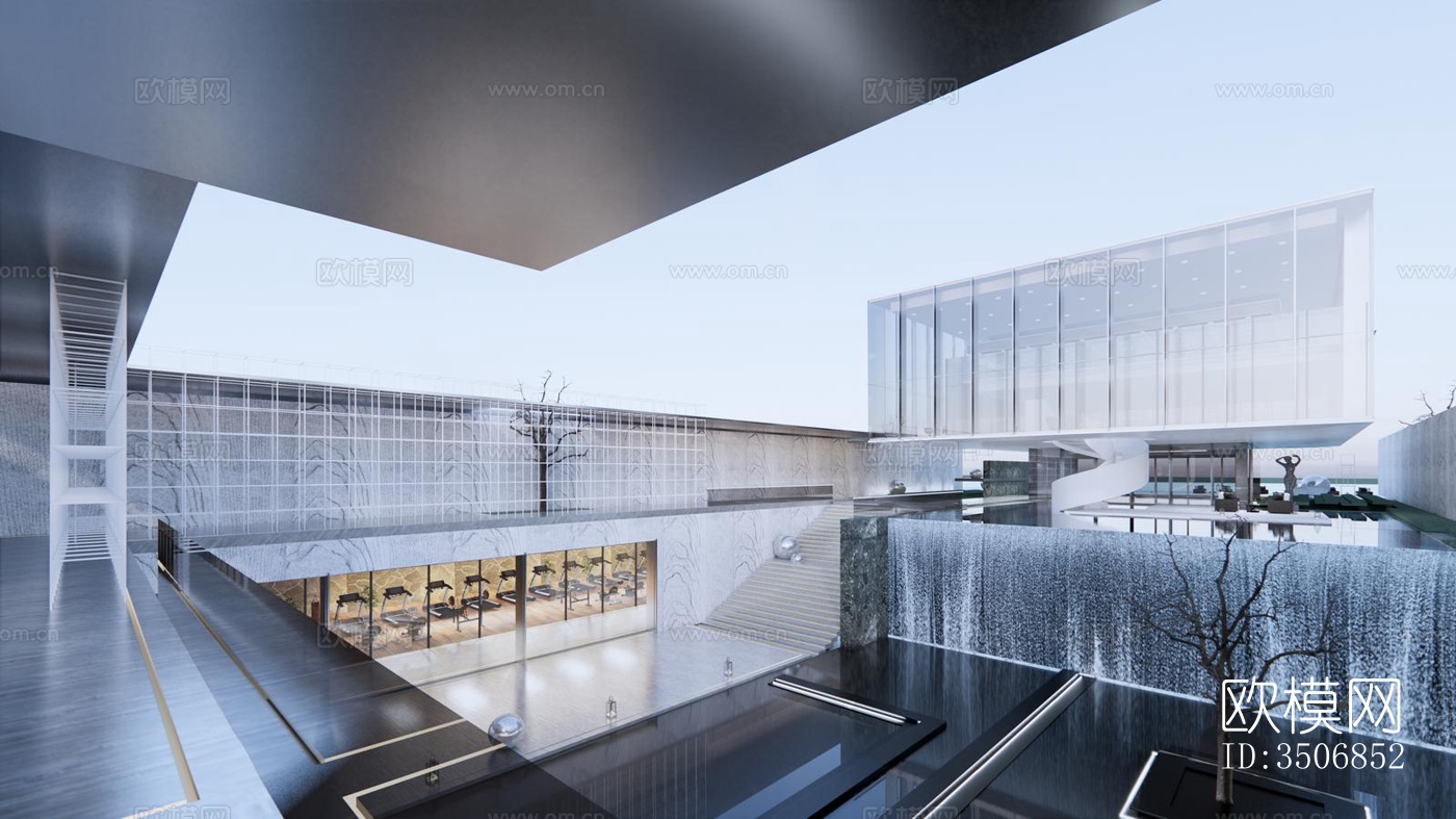 现代售楼处效果图下载（渲染图9）