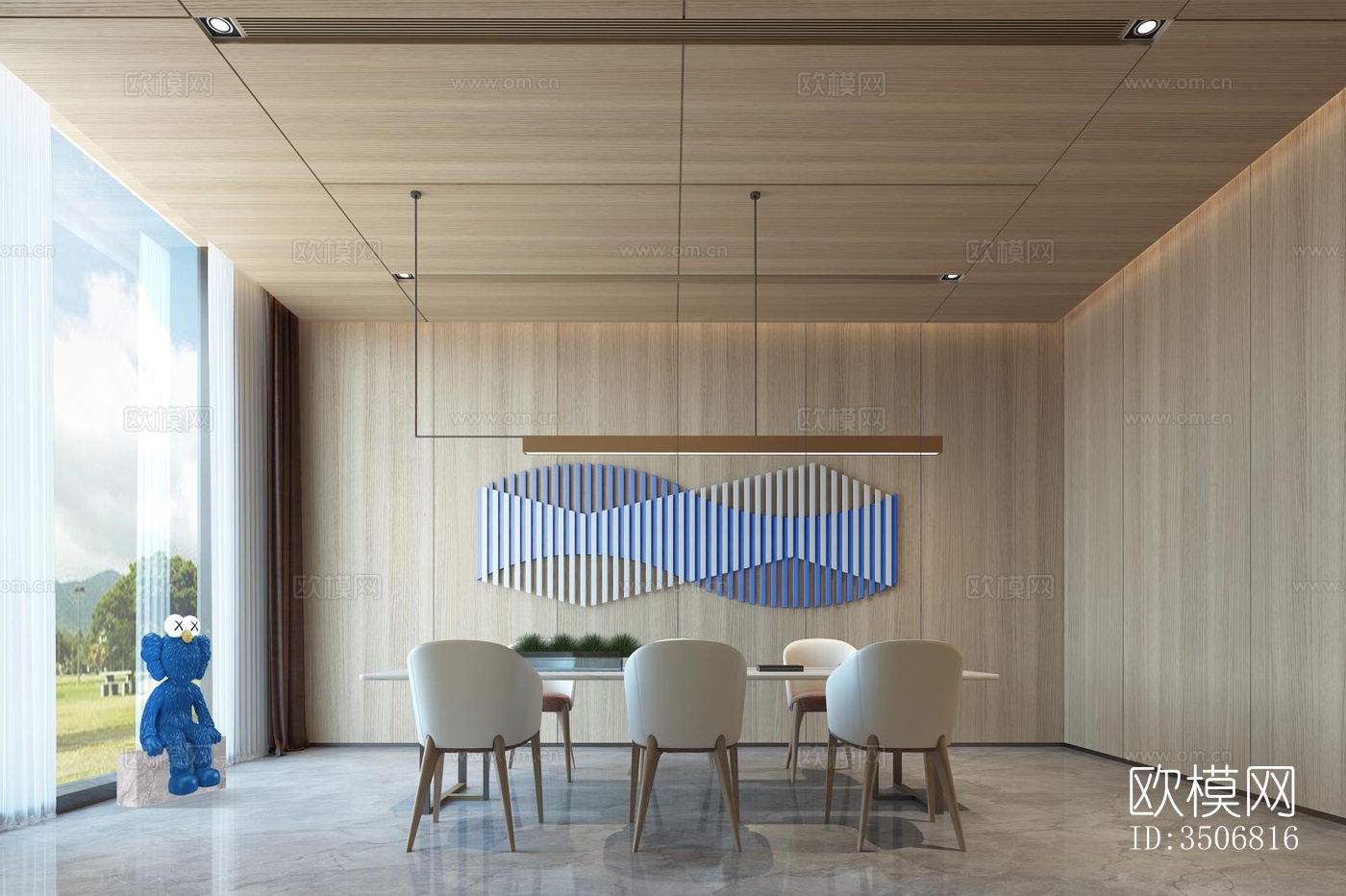 现代售楼处效果图下载（渲染图2）