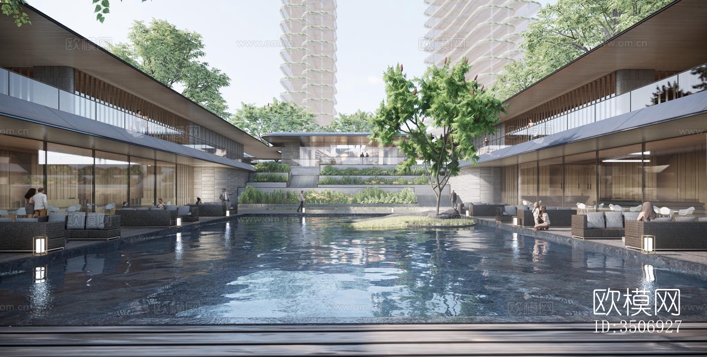现代售楼处效果图下载（渲染图7）