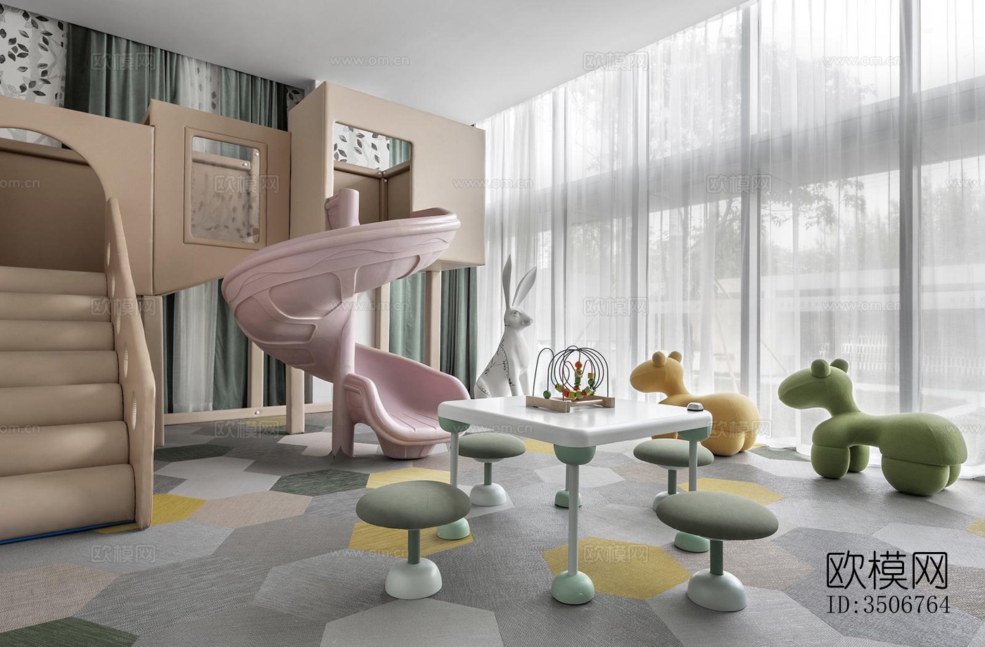 现代售楼处效果图下载（渲染图3）