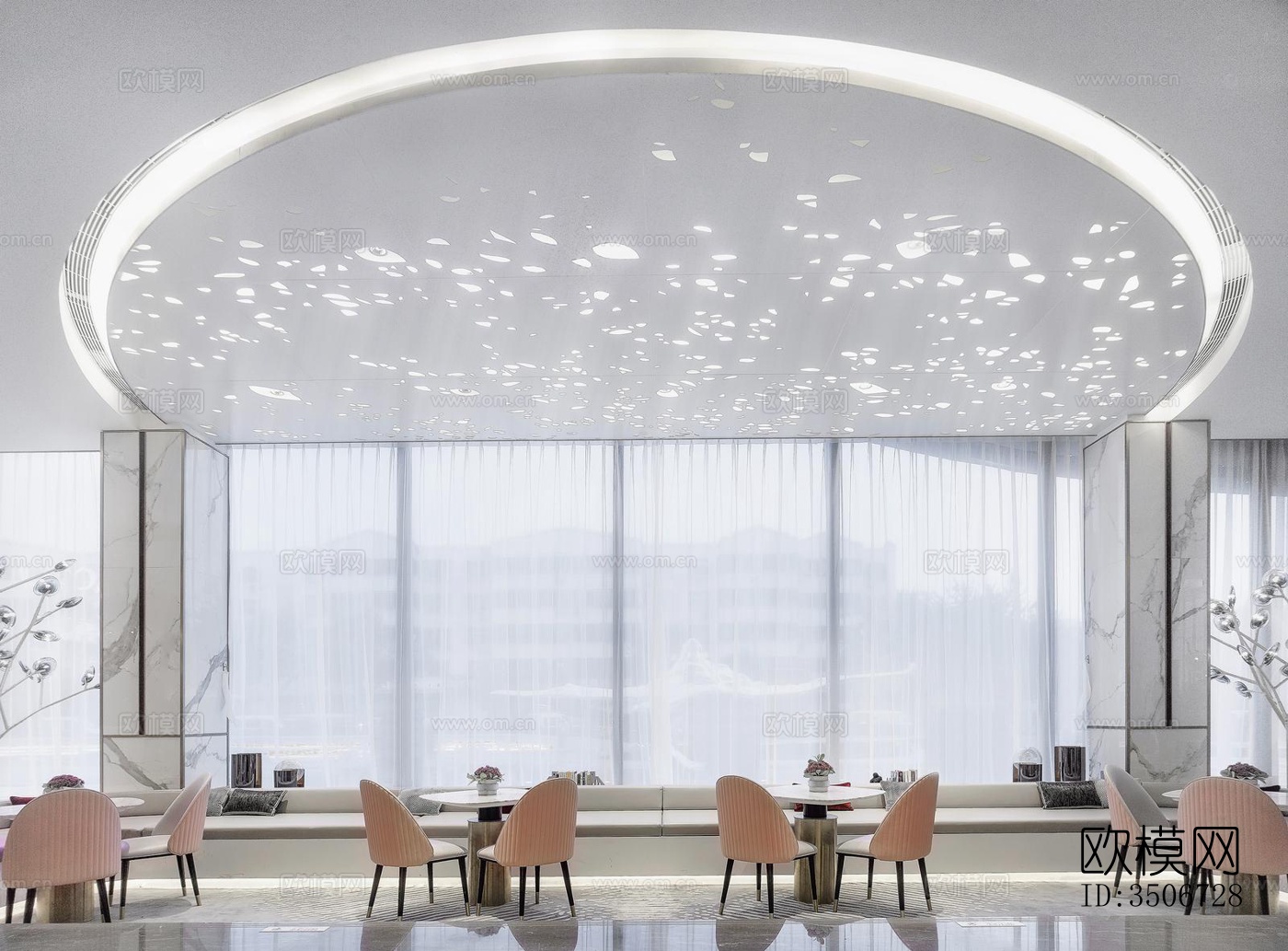 现代售楼处效果图下载（渲染图15）