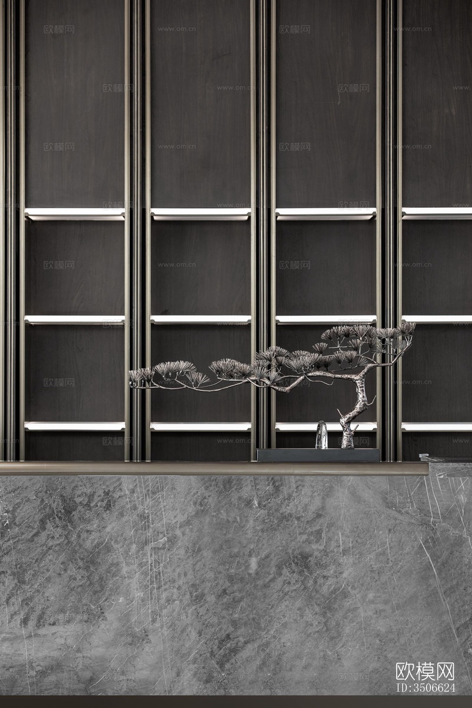 新中式售楼处效果图下载（渲染图18）